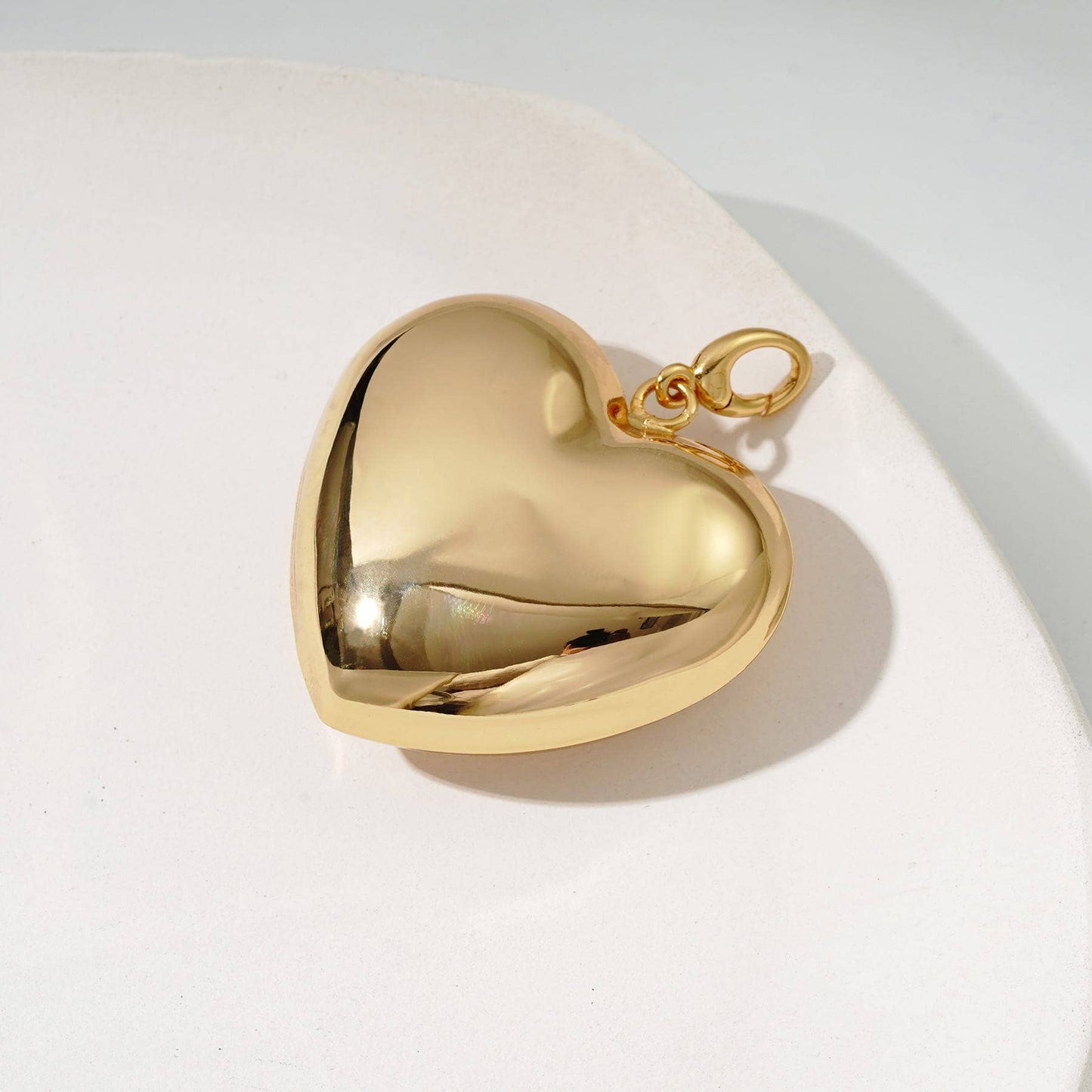 Heart of Gold Bag Charm: Gold