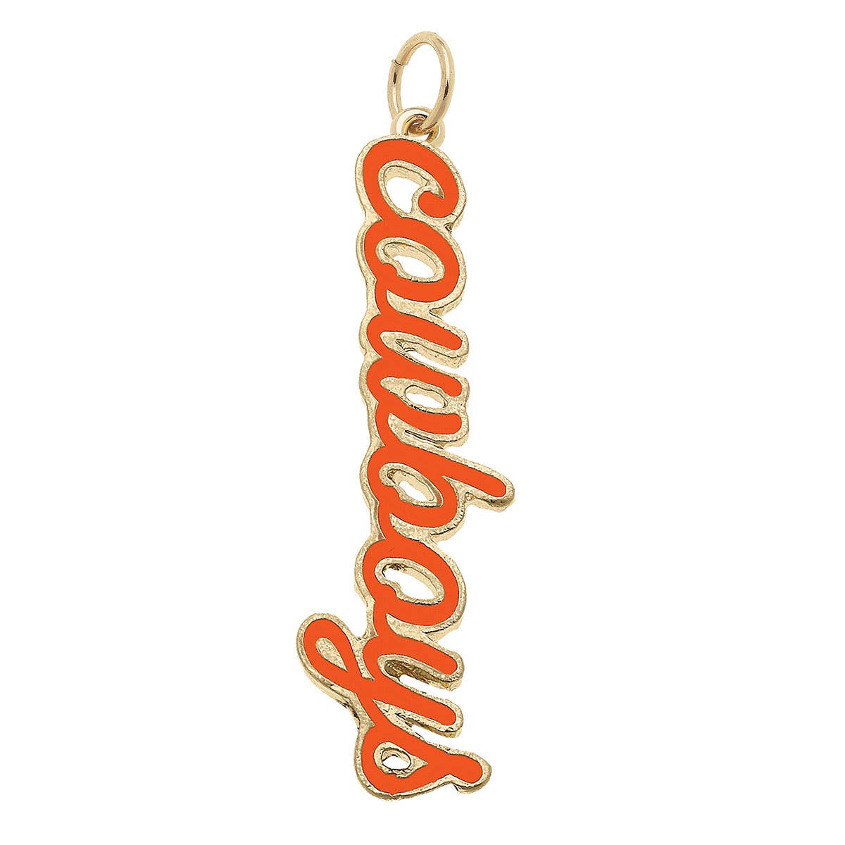 Oklahoma State Cowboys Enamel Script Charm