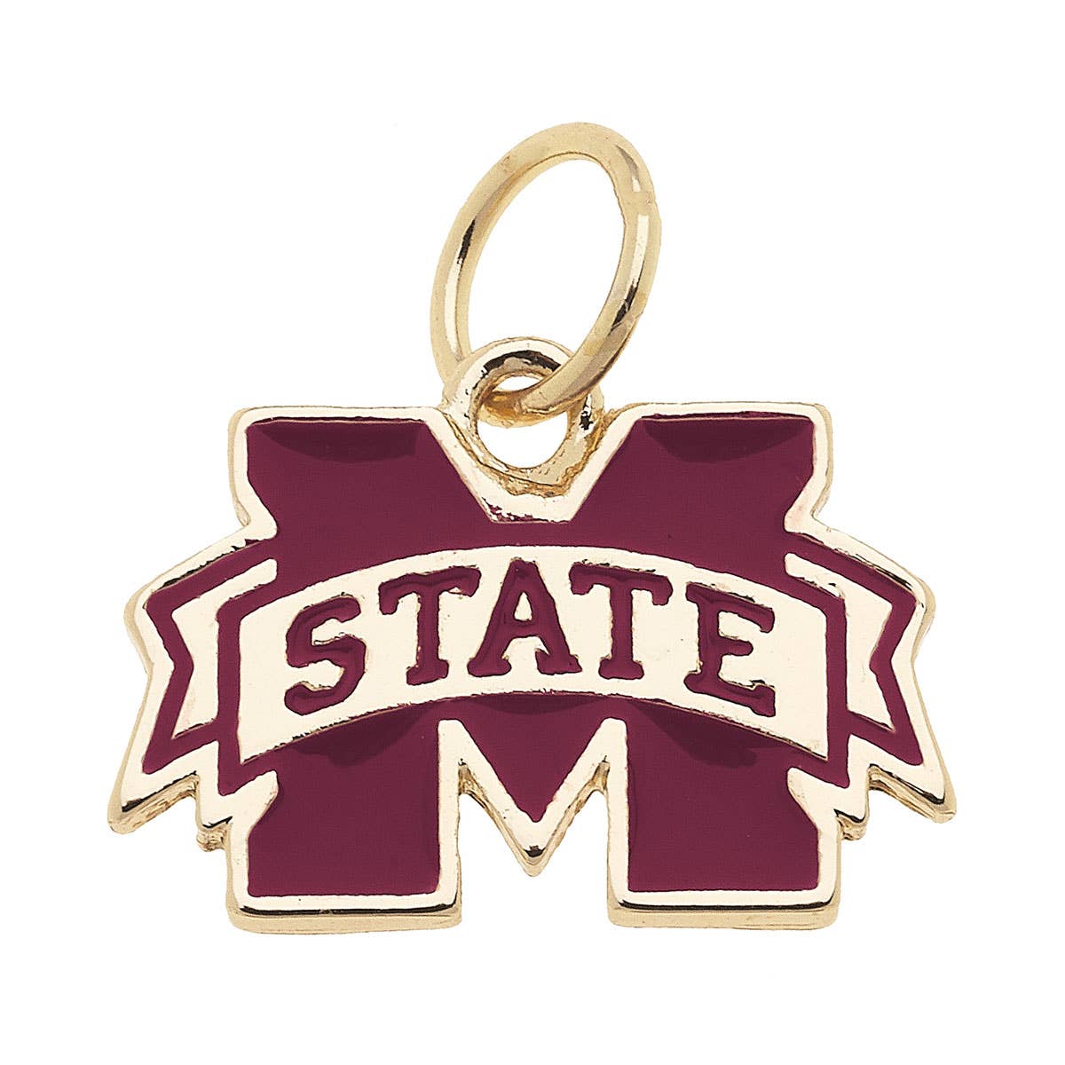 Mississippi State Bulldogs Enamel Logo Charm