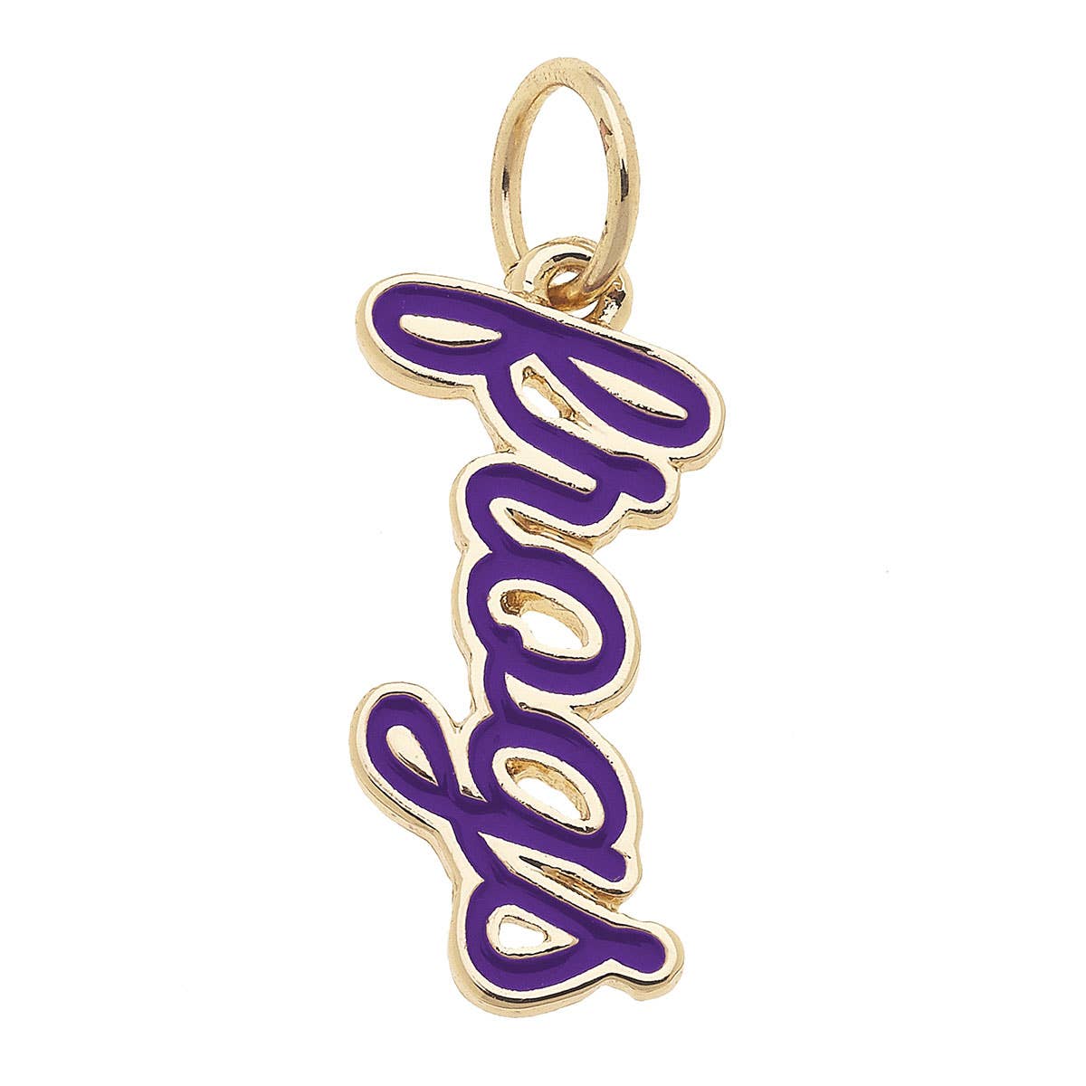 TCU Horned Frogs Enamel Script Charm