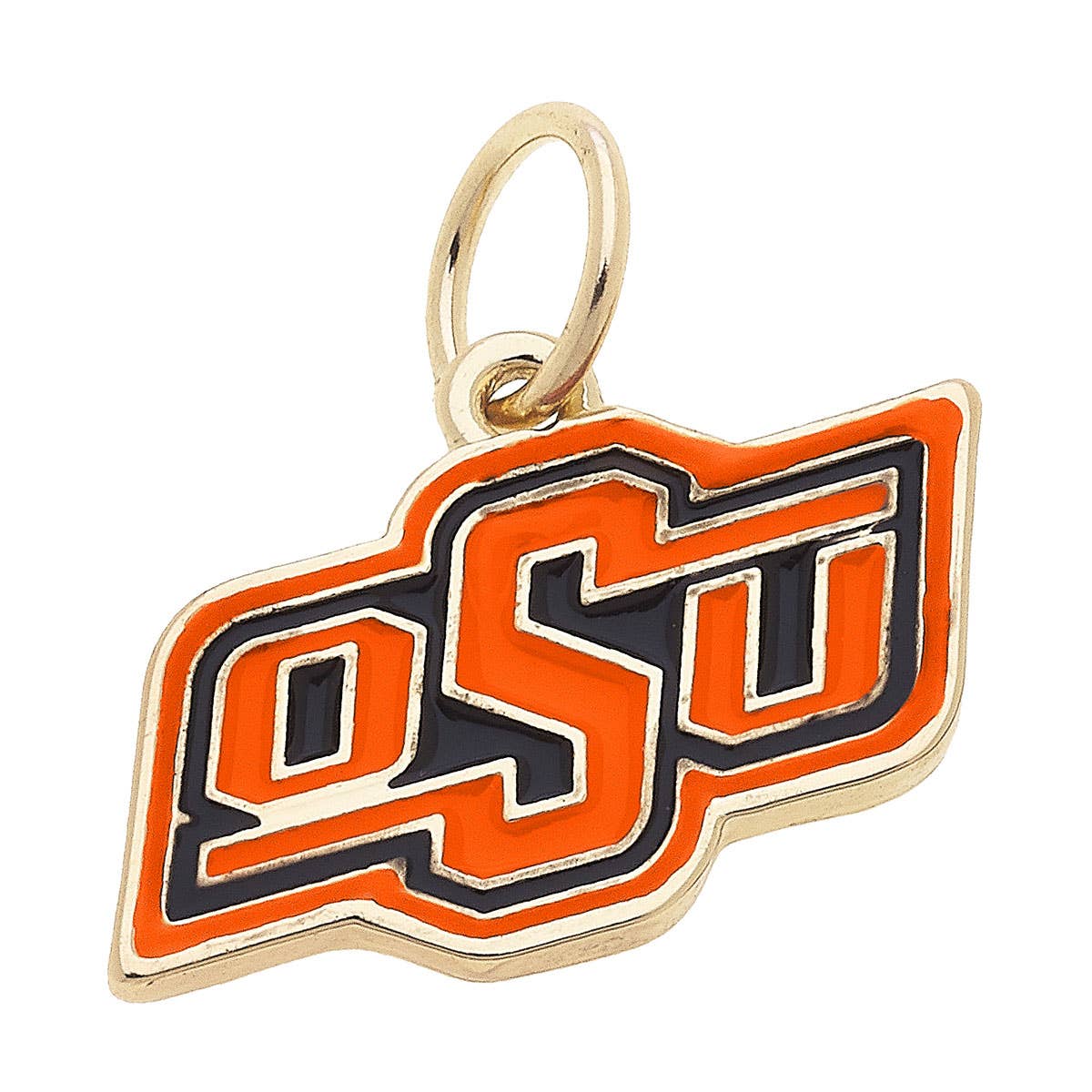 Oklahoma State Cowboys Enamel Logo Charm