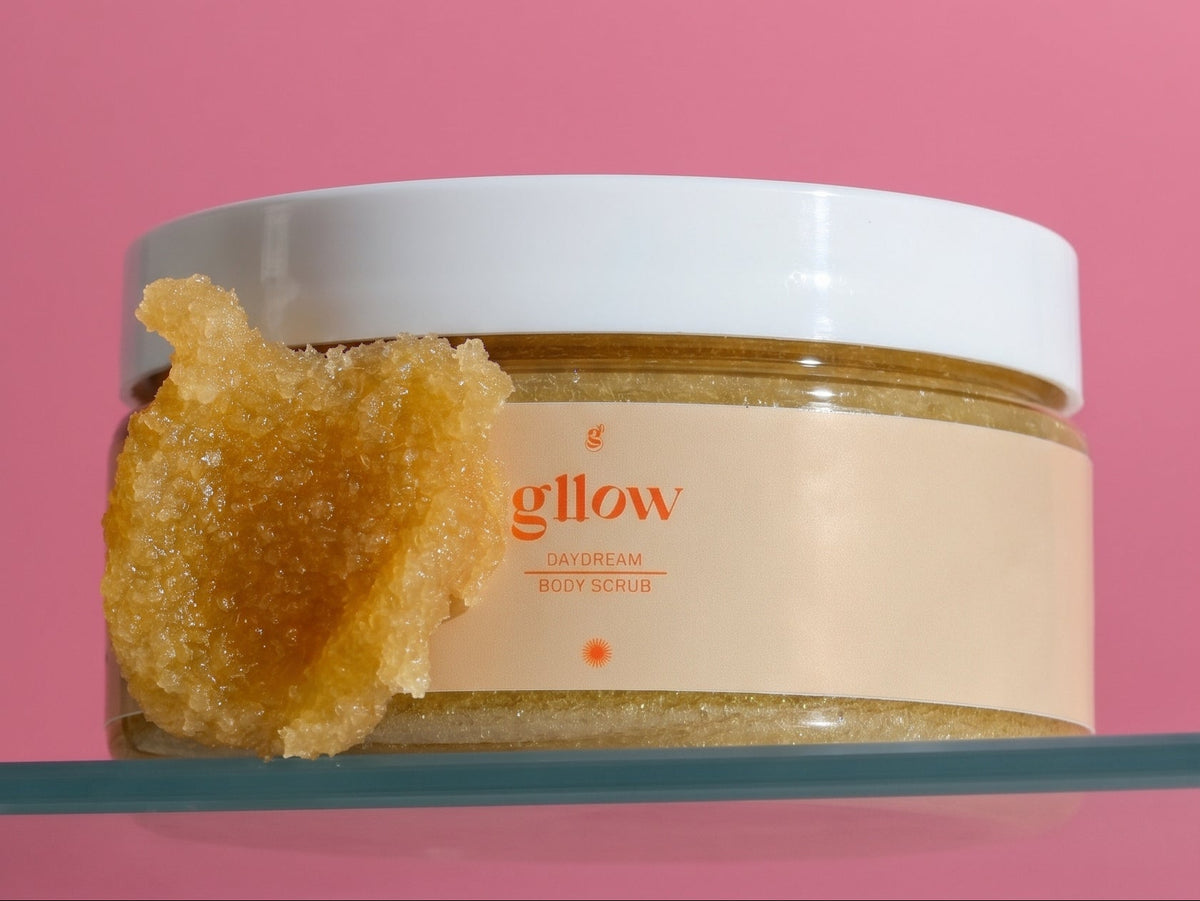 Gllow Daydream sugar scrub, 8 oz jar