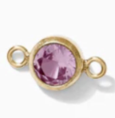 June Birthstone Connector