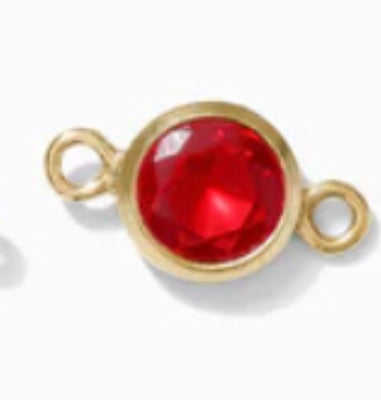 July Birthstone Connector