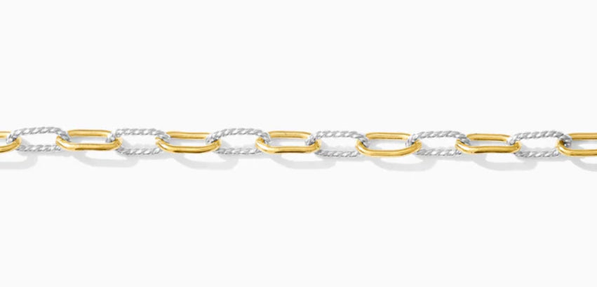 Twisted paperclip mixed metal