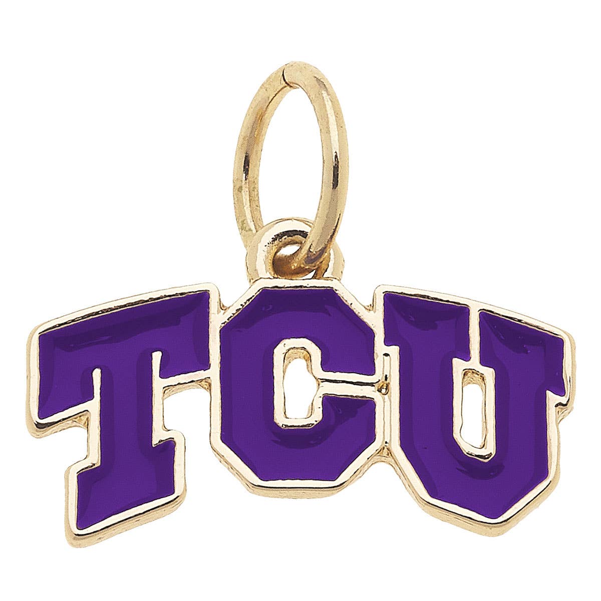 TCU Horned Frogs Enamel Logo Charm