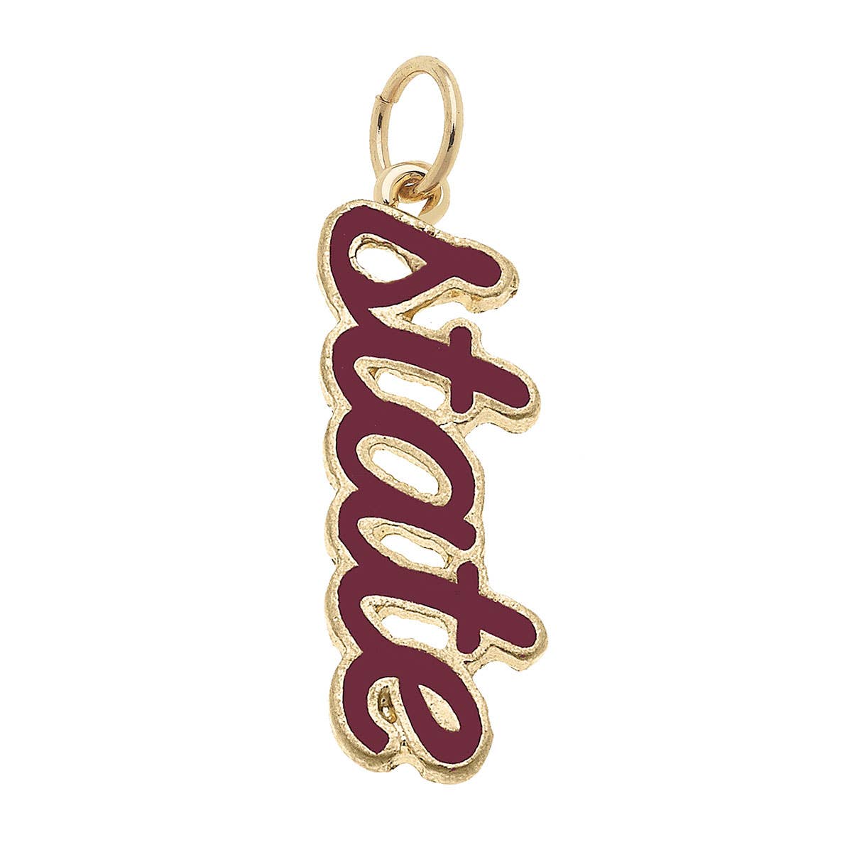 Mississippi State Bulldogs Enamel Script Charm