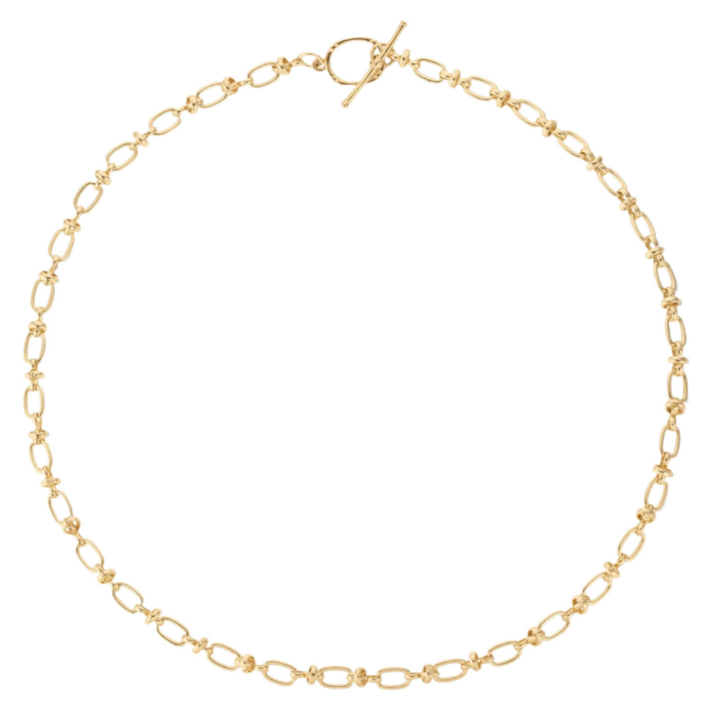 Oval Link Charm Necklace
