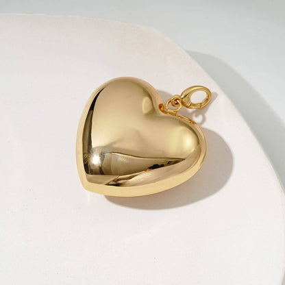 Heart of Gold Bag Charm: Gold