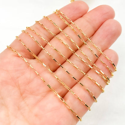 Permanent  Jewelry 14k Gold Filled Box Link Chain: 7in. / 2.1mm-3mm / Box