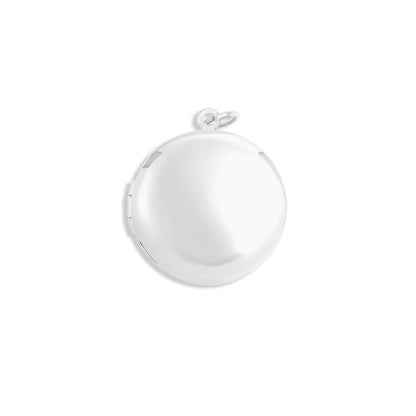 Small - 18K Gold PVD Stainless Steel Round Locket: Gold