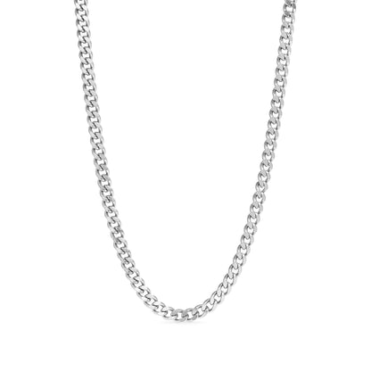Stainless Steel Curb Chain Necklace: 18" / 4mm