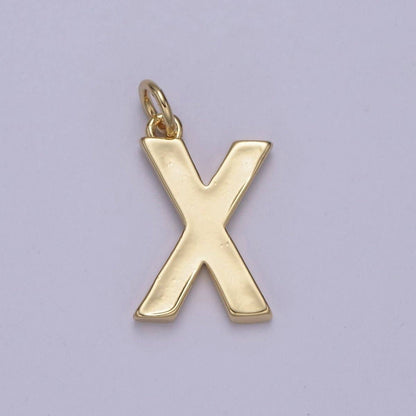 14k Gold Filled Minimalist Font Initial Letters Pendant Charm Wholesale Jewelry Supply A-703-A-715: All Initial