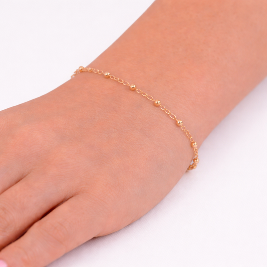 Permanent Jewelry 14k Gold Filled Satellite Chain: 7in. / 2.1mm - 3mm / Satellite