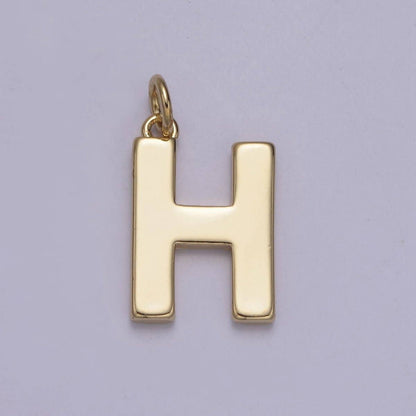14k Gold Filled Minimalist Font Initial Letters Pendant Charm Wholesale Jewelry Supply A-703-A-715: All Initial