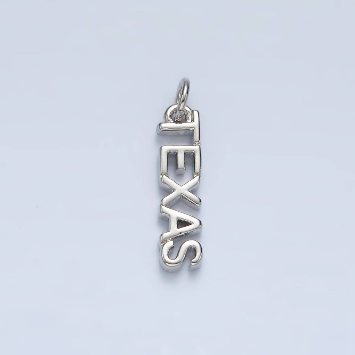 16K Gold Filled USA City States Script Tag Charm in Gold & Silver | D814 - D823: Gold / New York