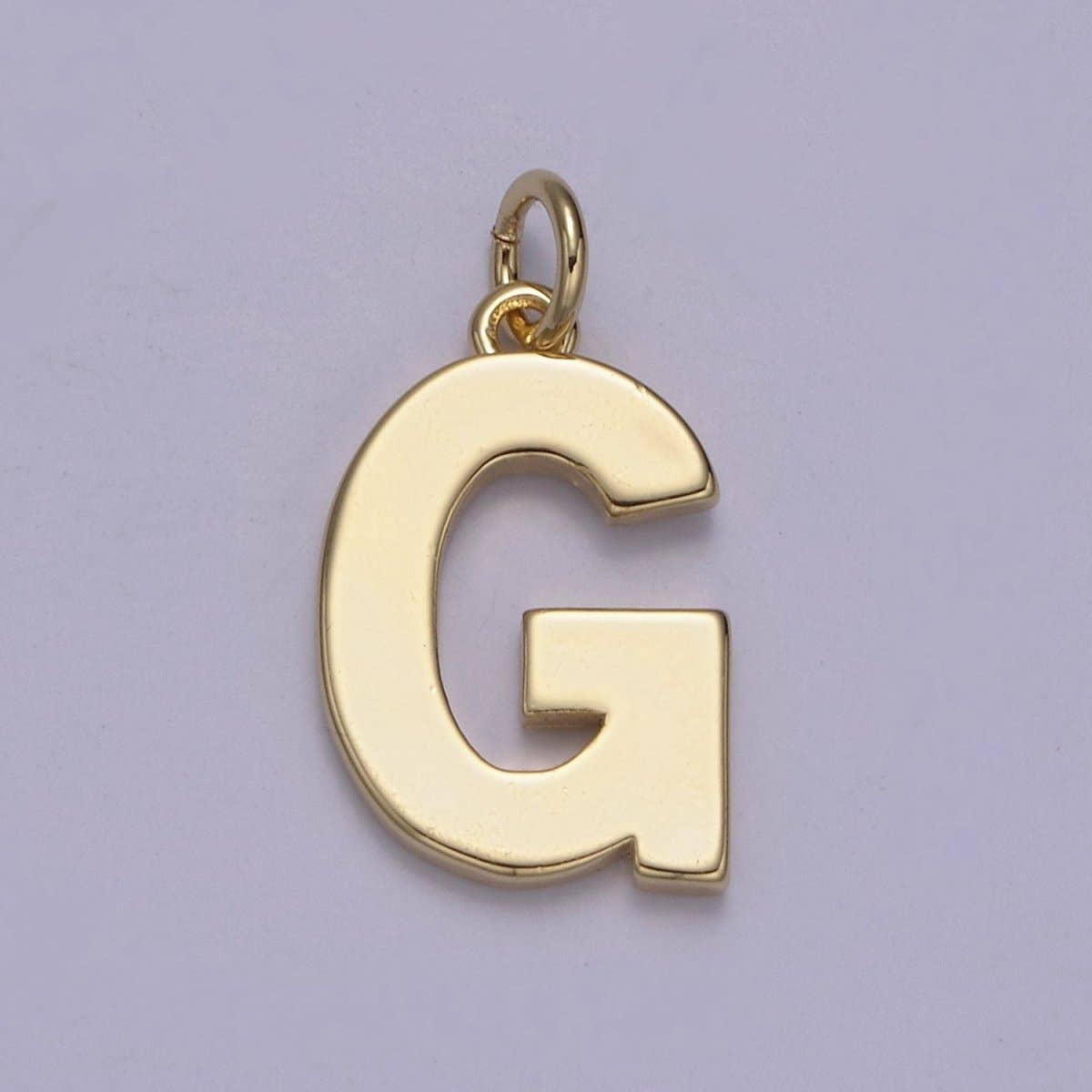 14k Gold Filled Minimalist Font Initial Letters Pendant Charm Wholesale Jewelry Supply A-703-A-715: All Initial