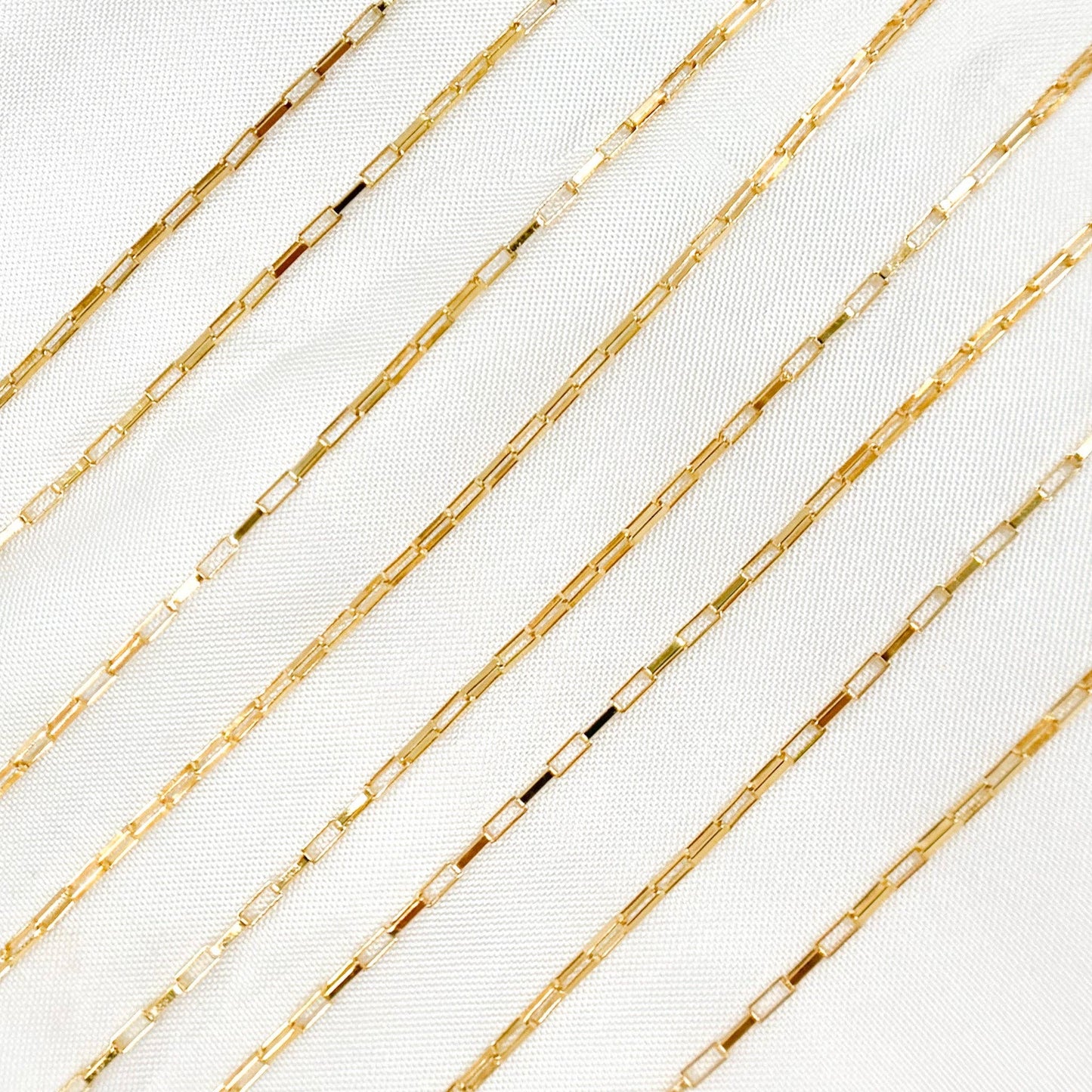 Permanent  Jewelry 14k Gold Filled Box Link Chain: 7in. / 2.1mm-3mm / Box