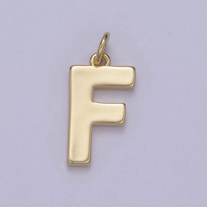 14k Gold Filled Minimalist Font Initial Letters Pendant Charm Wholesale Jewelry Supply A-703-A-715: All Initial