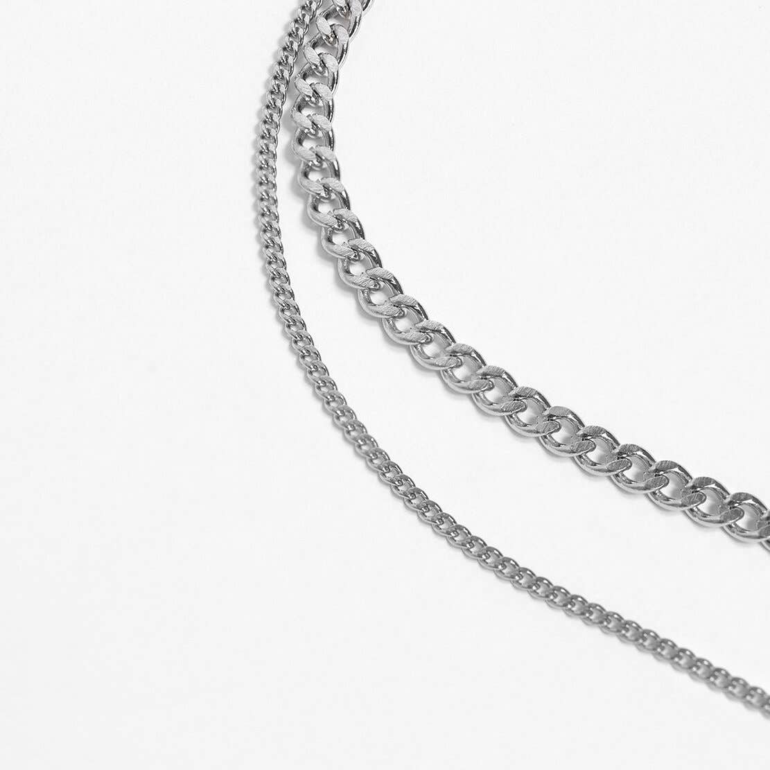 Stainless Steel Curb Chain Necklace: 18" / 4mm