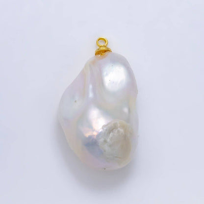 30mm White Baroque Freshwater Pearl