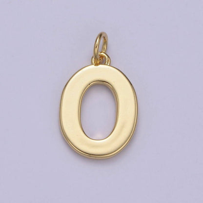 14k Gold Filled Minimalist Font Initial Letters Pendant Charm Wholesale Jewelry Supply A-703-A-715: All Initial