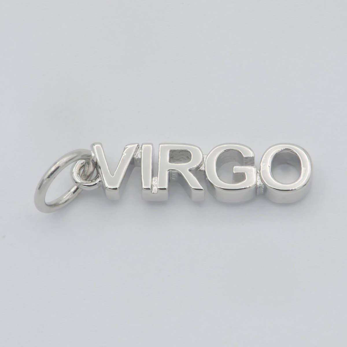 Gold Filled Zodiac Sign Script Words Mini Charm in Gold & Silver | A-A1815-A-A1820 | A-A1839-A-A1844: Gold / Gemini