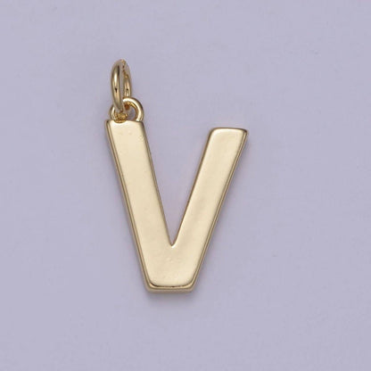 14k Gold Filled Minimalist Font Initial Letters Pendant Charm Wholesale Jewelry Supply A-703-A-715: All Initial