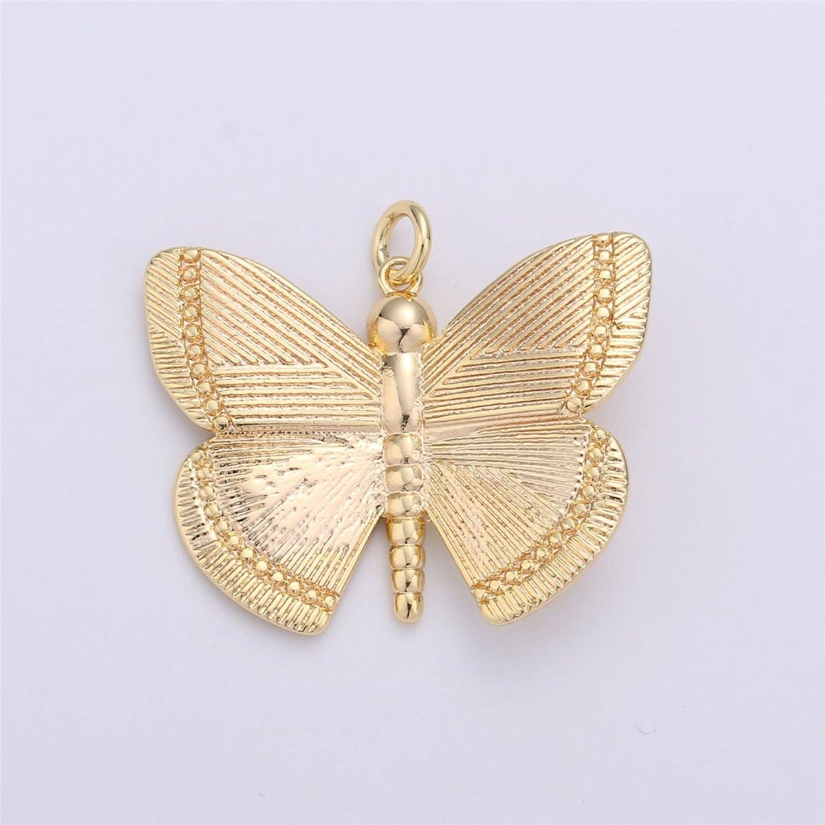 Dainty 14k Gold Filled Butterfly Pendant Gold Butterfly Charms for Bracelet, Earring, Necklace Charms for Jewelry Making Supply D-491 C-653: 11 mm