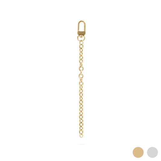 18K Gold Stainless Steel Charm Key Chain: Stainless