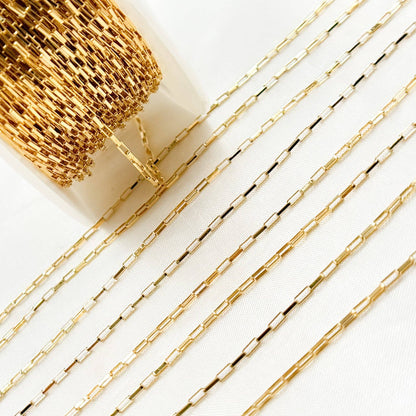 Permanent  Jewelry 14k Gold Filled Box Link Chain: 7in. / 2.1mm-3mm / Box