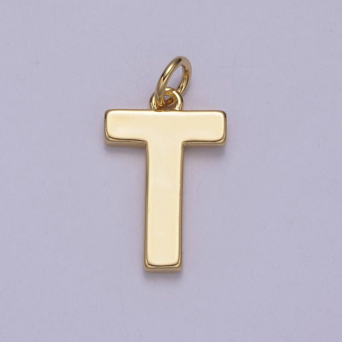 14k Gold Filled Minimalist Font Initial Letters Pendant Charm Wholesale Jewelry Supply A-703-A-715: All Initial