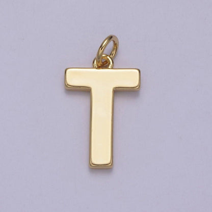 14k Gold Filled Minimalist Font Initial Letters Pendant Charm Wholesale Jewelry Supply A-703-A-715: All Initial