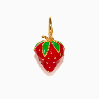 Strawberry Bag Charm: Gold