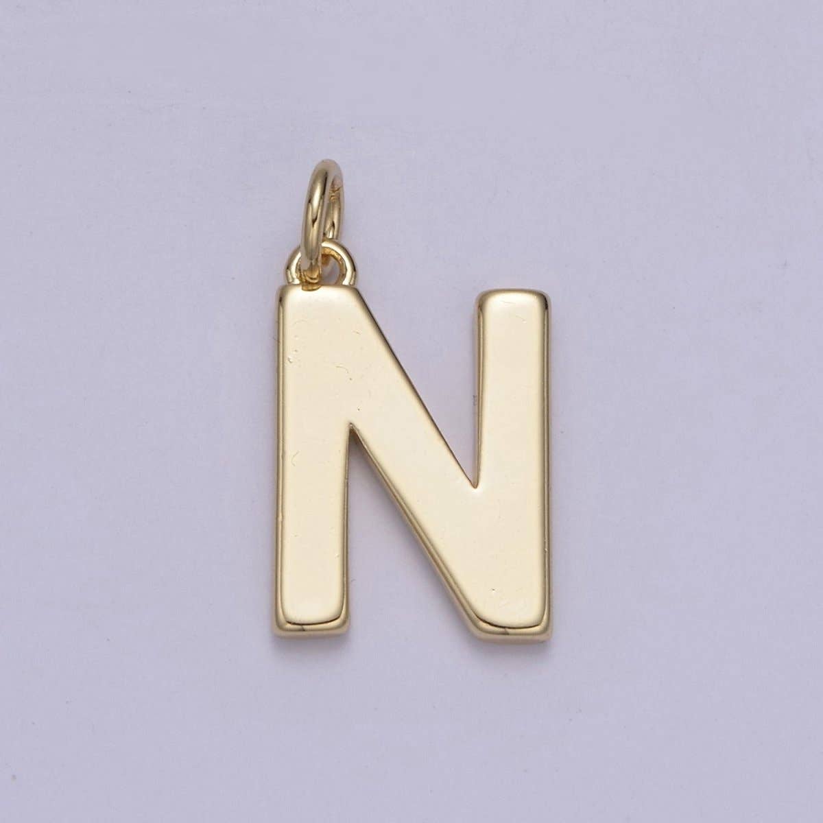 14k Gold Filled Minimalist Font Initial Letters Pendant Charm Wholesale Jewelry Supply A-703-A-715: All Initial