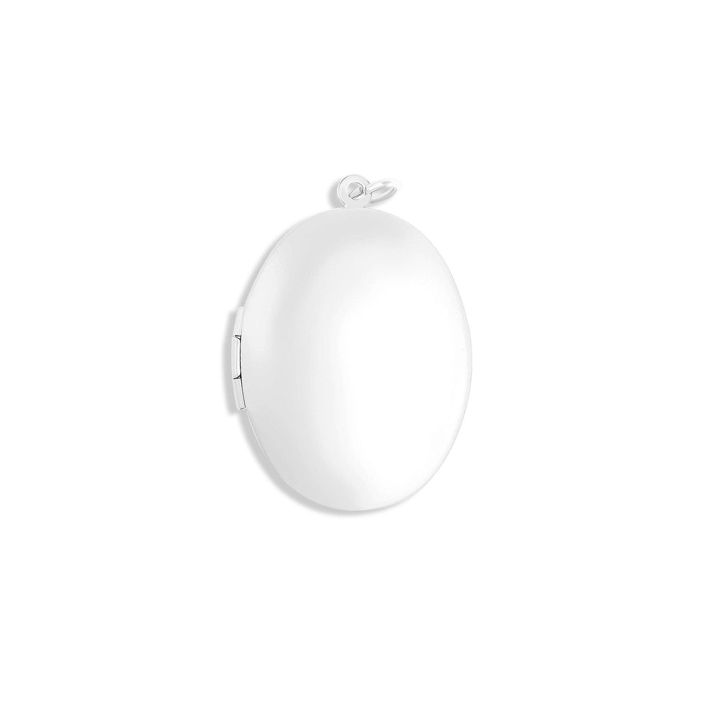 Small - 18K Gold PVD Stainless Steel Oval Locket: Stainless
