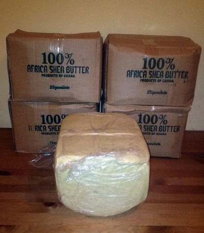 Raw African Shea Butter Unrefined Organic White/ivory 100% P: 50 Lbs.