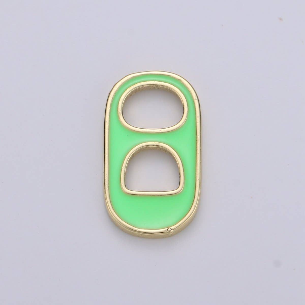 Black, Blue, Pink, Green, Yellow, Red Enamel Bottle Opener Gold Filled Charm - D-374- D-383: Pink