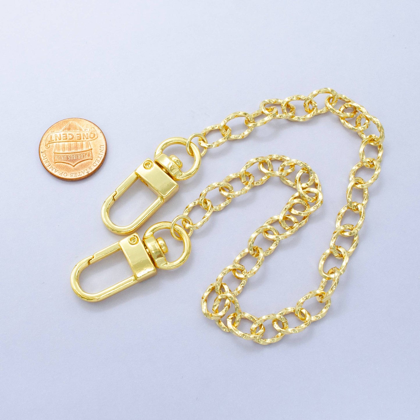 Long Bag Charm Gold Filled Purse Chain for DIY Handbag Charm