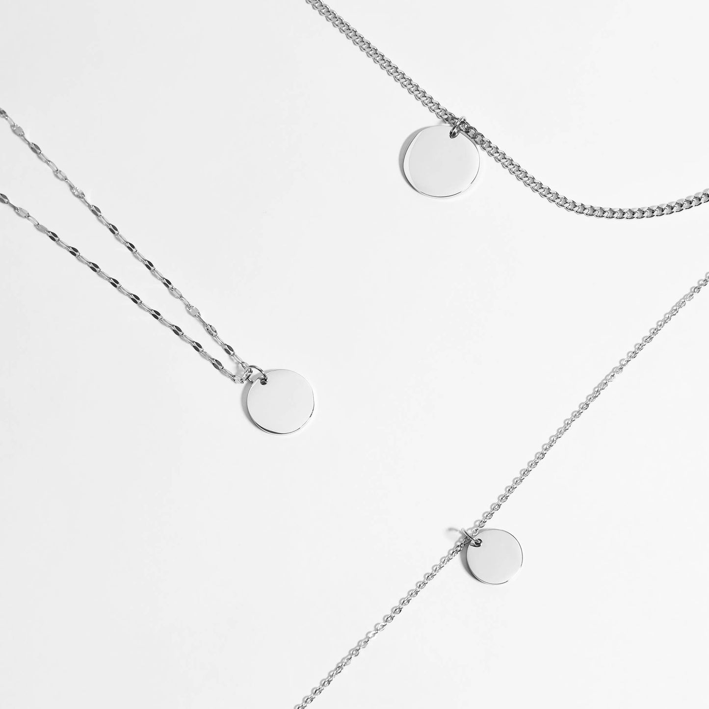 Engravable Circle Charms for Necklaces: 16mm
