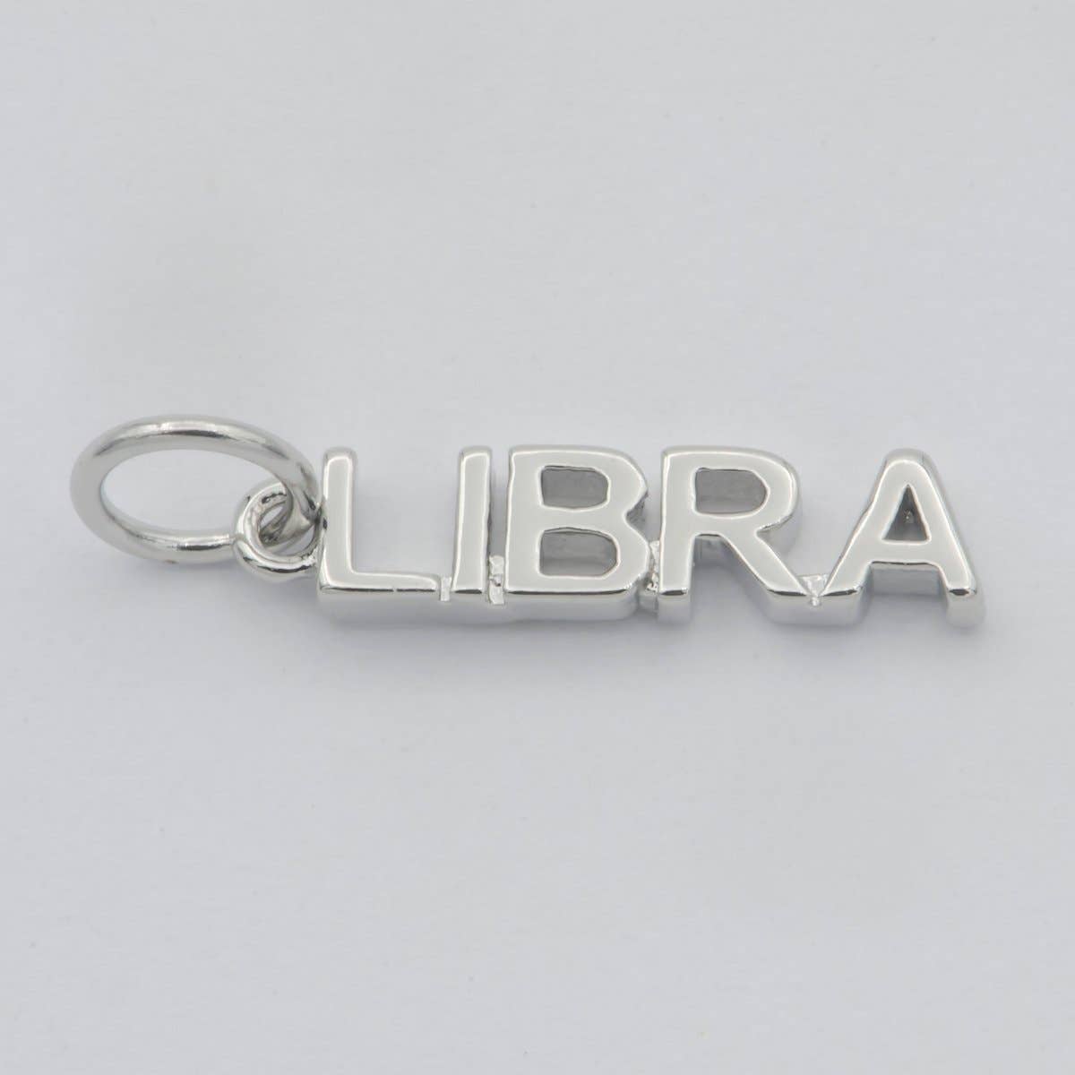 Gold Filled Zodiac Sign Script Words Mini Charm in Gold & Silver | A-A1815-A-A1820 | A-A1839-A-A1844: Silver / Gemini