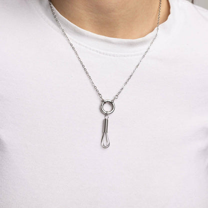 18K Gold PVD Stainless Steel Whisk Charm: Stainless