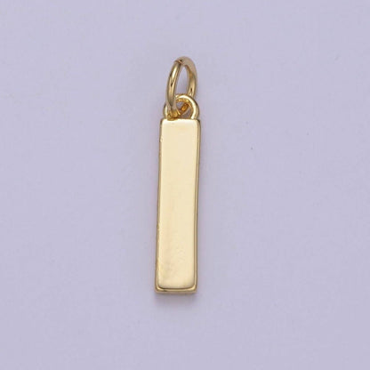 14k Gold Filled Minimalist Font Initial Letters Pendant Charm Wholesale Jewelry Supply A-703-A-715: All Initial