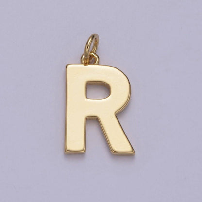 14k Gold Filled Minimalist Font Initial Letters Pendant Charm Wholesale Jewelry Supply A-703-A-715: All Initial