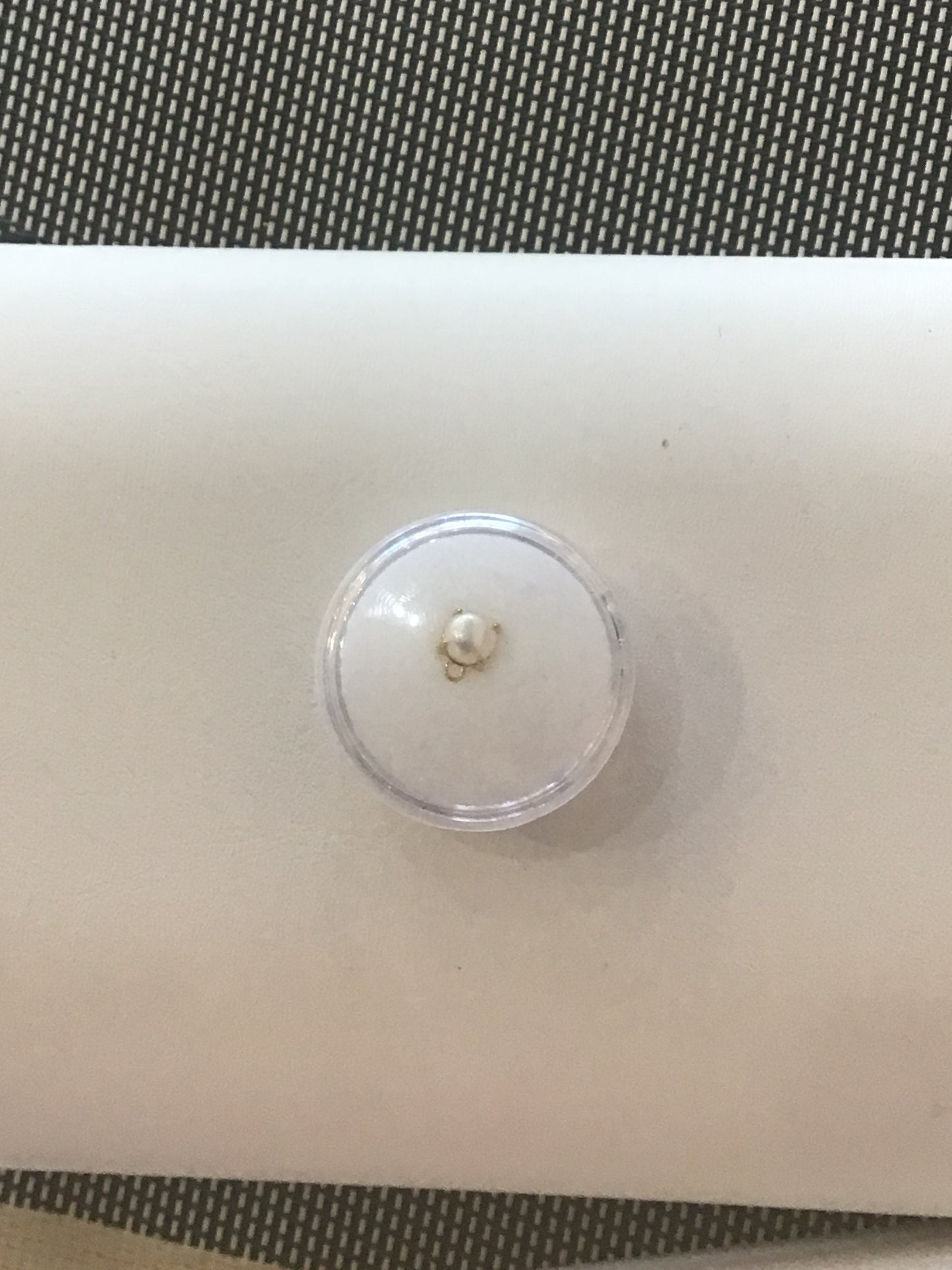 Permanent jewelry charm gold Pearl