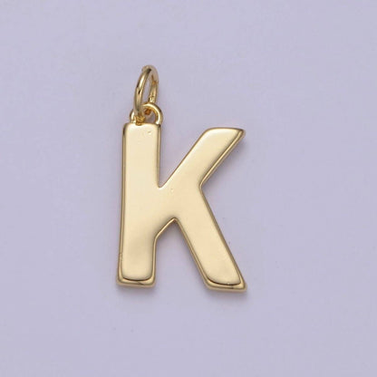 14k Gold Filled Minimalist Font Initial Letters Pendant Charm Wholesale Jewelry Supply A-703-A-715: All Initial