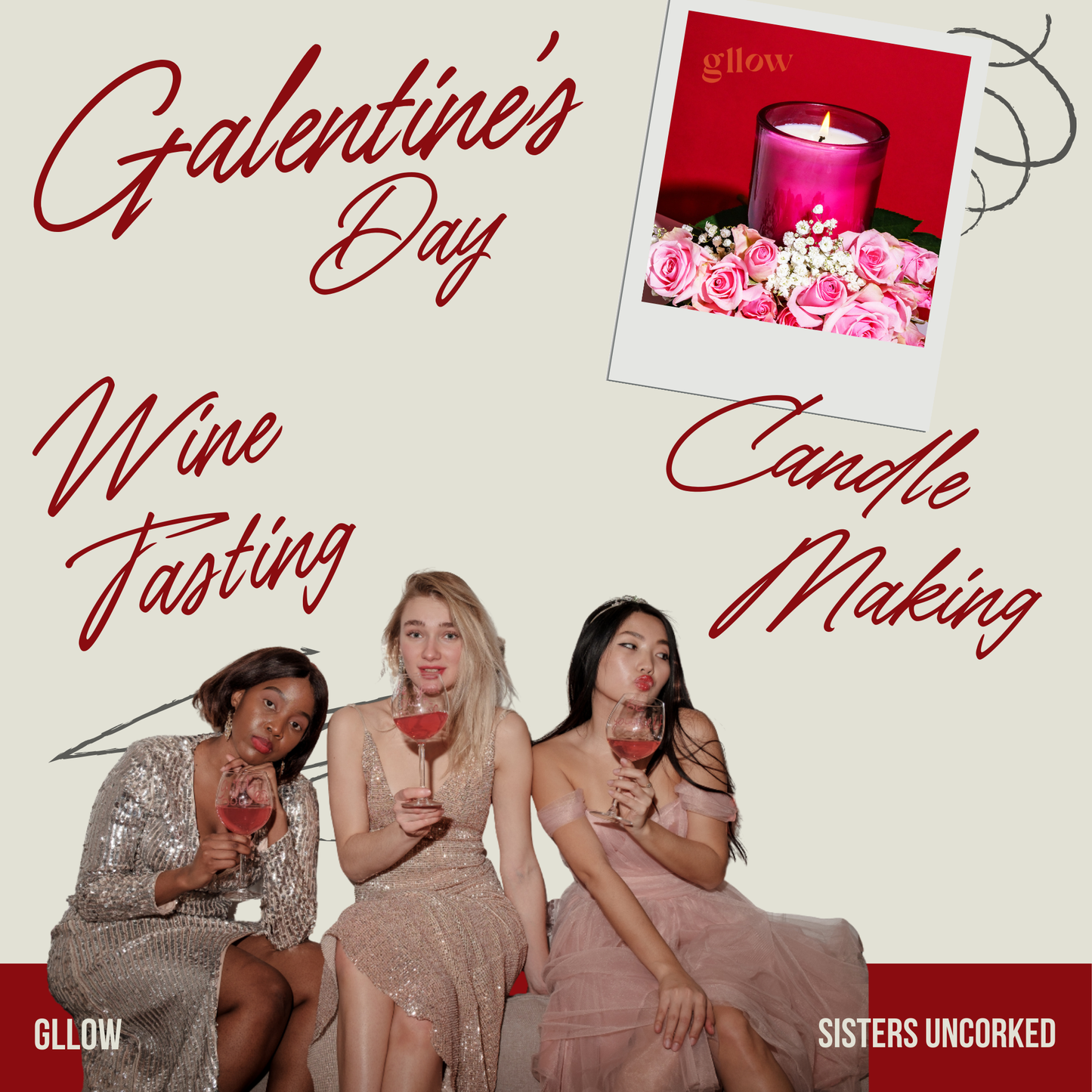 Galentine’s Day Event: Candle Making & Wine Tasting Experience