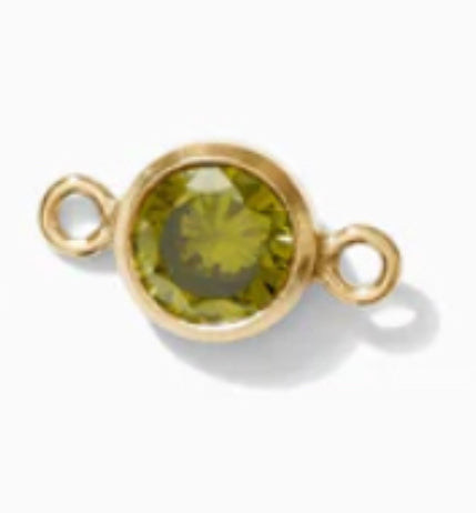 August birthstone connector