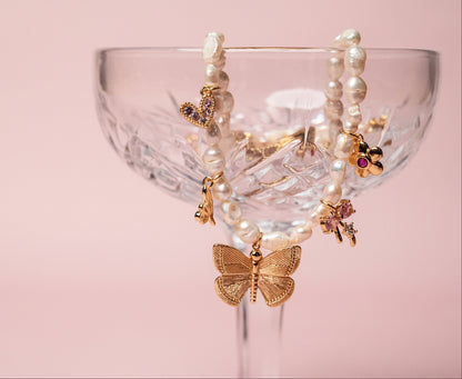 Custom Pearl Charm Necklace