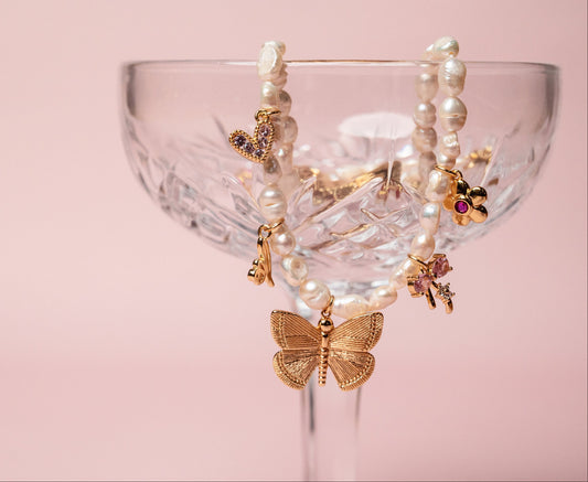 Custom Pearl Charm Necklace